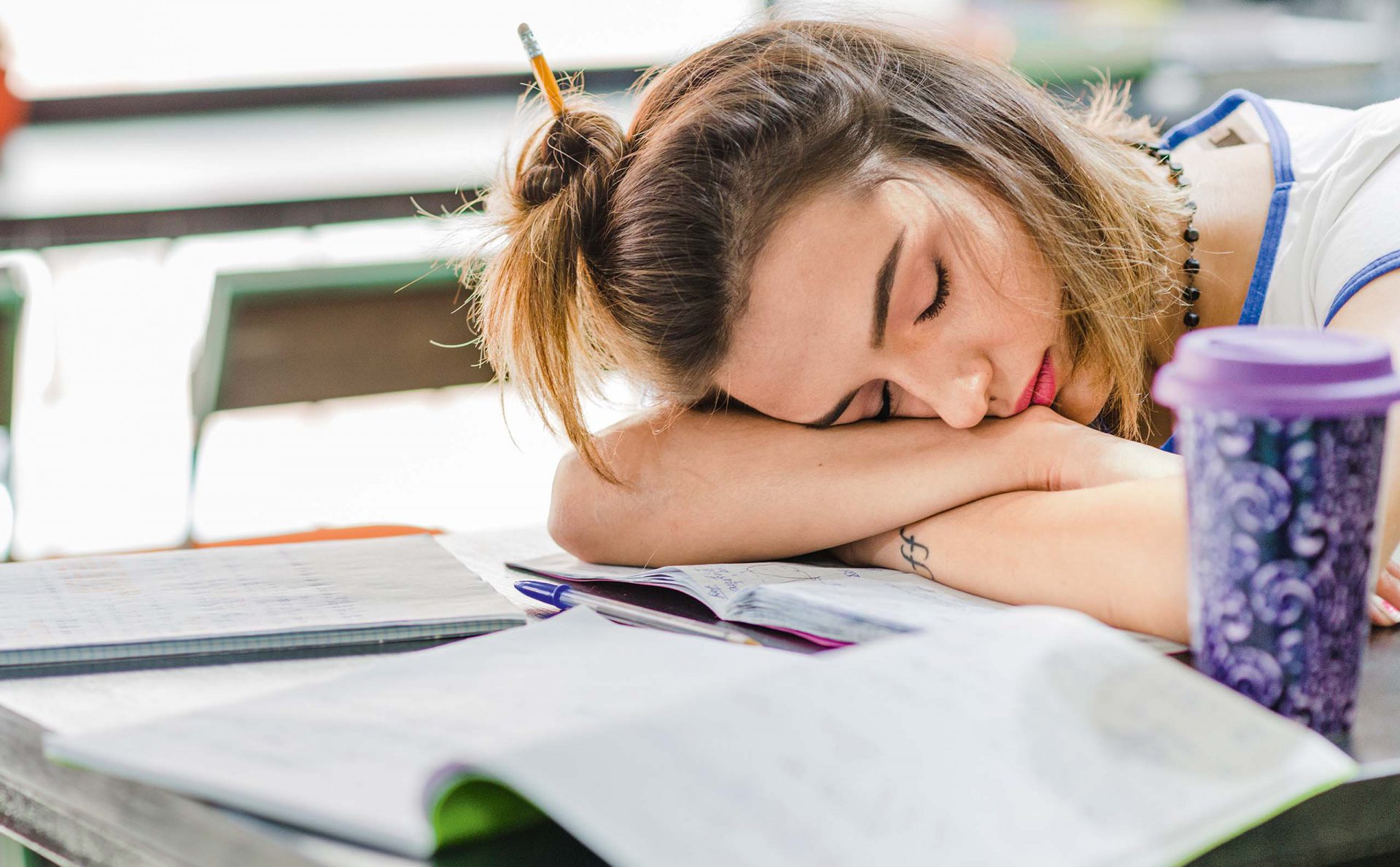 Schlafen beim Lernen