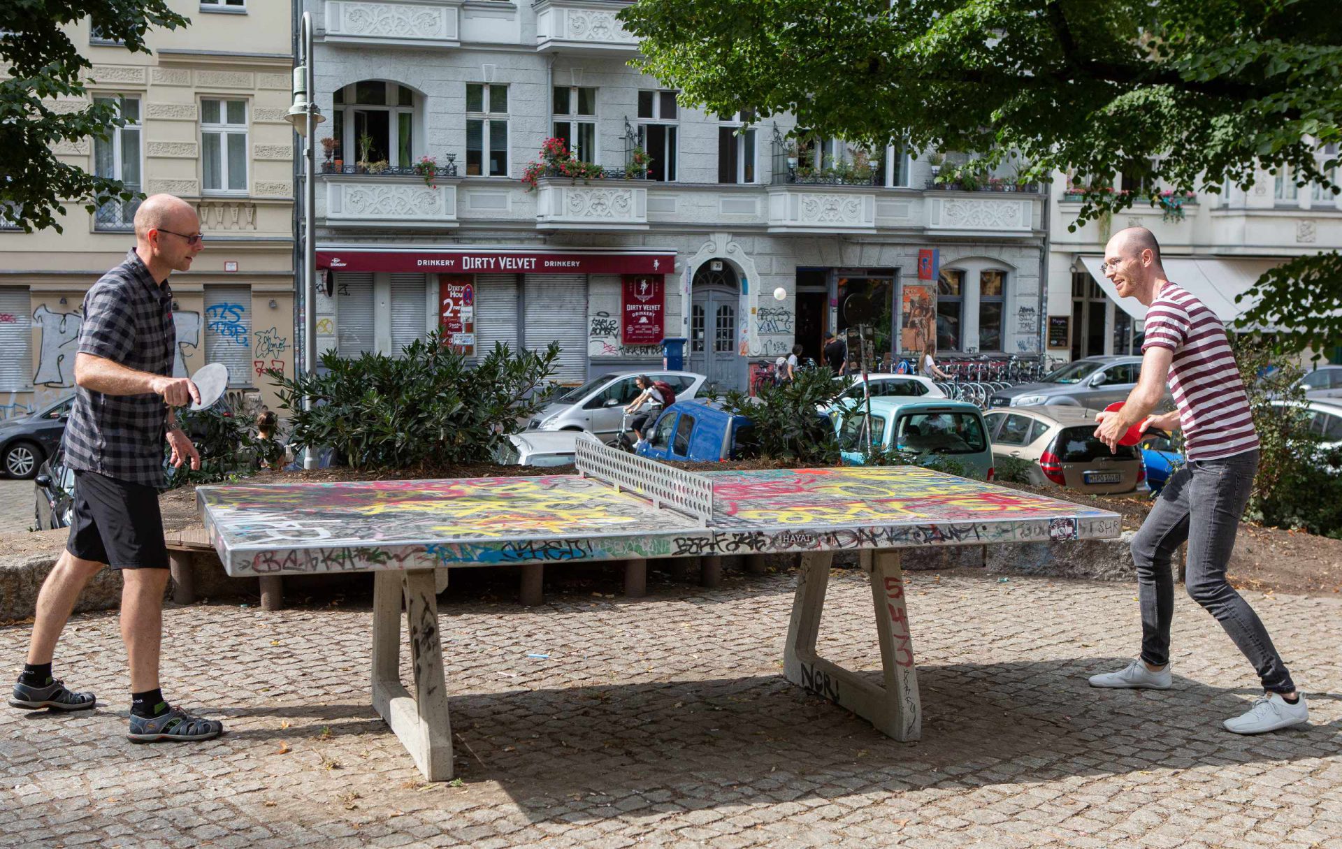 Tischtennismatch zwischen Thilo Kunze & Frank Eilers