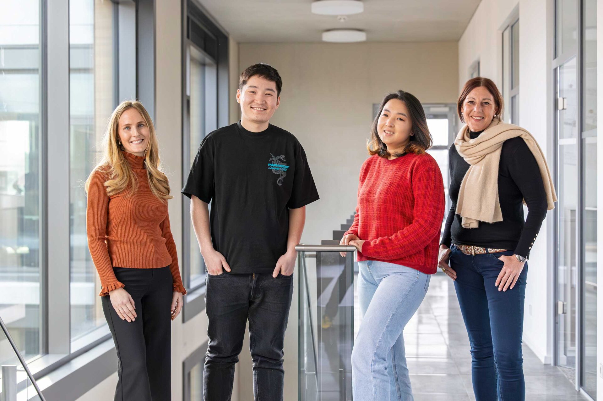 Die mongolischen Auszubildenden Tsogjavkhlan Munkhdalai und Tserennorov Purevdorj