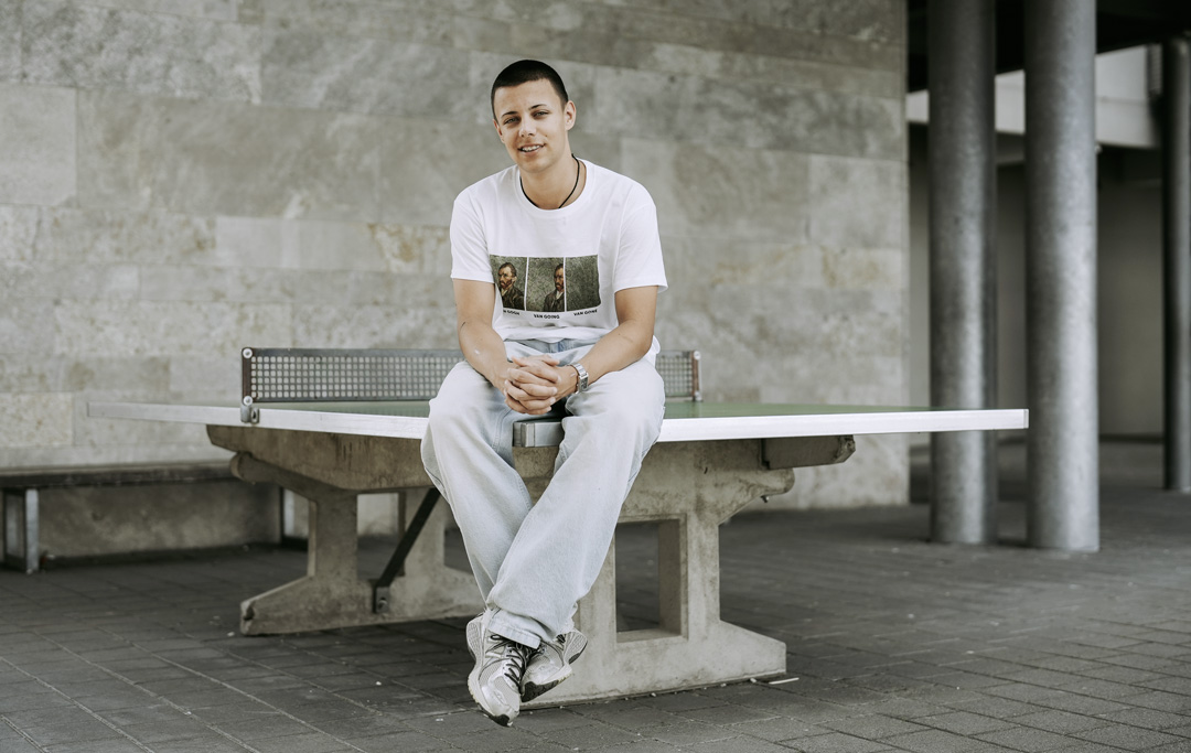 Der Neuntklässler und W³-Gewinner Lasse Bergrath